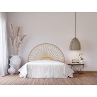 Bettkopfteil - Rattan - 140 cm - Naturfarben - SOLIA von Vente-unique