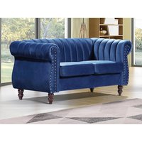 Chesterfield-Sofa - 2-Sitzer - Samt - Königsblau - TRUMBO Chesterfield-Sofa - 2-Sitzer - Samt - Königsblau - TRUMBO von Vente-unique