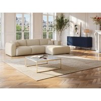 Couchtisch Design - Marmor & Metall - Goldfarben & Weiß - ARETHA von Pascal MORABITO von PASCAL MORABITO