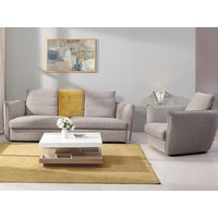 Couchtisch mit drehbarer Tischplatte - MDF - Weiß lackiert & Eichefarben - FAUSTO II Couchtisch mit drehbarer Tischplatte - MDF - Weiß lackiert & Eichefarben - FAUSTO II von Vente-unique