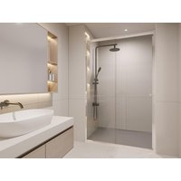Duschtrennwand Seitenwand Schiebetür - 140 x 190 cm - JESSICA II von Shower & Design