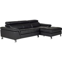 Ecksofa Leder - Ecke Rechts - Schwarz - MISHIMA von Kauf-unique