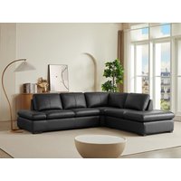 Ecksofa Leder - Ecke Rechts - Schwarz - ONYX II von LINEA SOFA