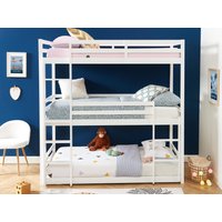 Etagenbett 3 Personen + Matratzen - Kiefernholz - 3 x 90 x 200 cm - Weiß - VAGAR Etagenbett 3 Personen + Matratzen - Kiefernholz - 3 x 90 x 200 cm - Weiß - VAGAR von Vente-unique
