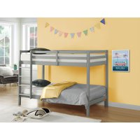 Etagenbett mit Matratzen - 2x 90 x 190 cm - Kiefer massiv - Grau - ANICET II Etagenbett mit Matratzen - 2x 90 x 190 cm - Kiefer massiv - Grau - ANICET II von Vente-unique