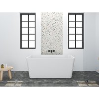 Feistehende Badewanne rechteckig - Acryl - 197 L - 130 x 70 x 55 cm - Weiß - SPICARA von Shower & Design