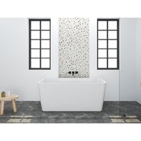 Feistehende Badewanne rechteckig - Acryl - 208 L - 150 x 75 x 55 cm - Weiß - SPICARA von Shower & Design