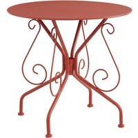 Gartentisch - Metall in Eisenoptik - Terracotta - GUERMANTES von MYLIA von MYLIA