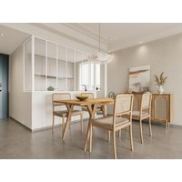 Glaswand Ecklösung - 210 x 60 x 130 - thermolackiertes Aluminium - Weiß - BAYVIEW von Kauf-unique