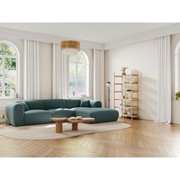 Großes Ecksofa - Ecke rechts - melierter Stoff - Blau - POGNI von Maison Céphy von Maison Céphy