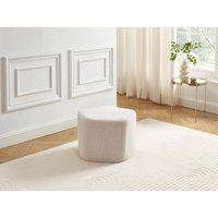 Hocker - Cord - Beige - TALODI von Vente-unique