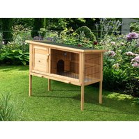 Kaninchen- und Nagerstall aus Holz auf Füßen - 91 x 45 x 70 cm - Holzfarben - LAPIUS Kaninchen- und Nagerstall aus Holz auf Füßen - 91 x 45 x 70 cm - Holzfarben - LAPIUS von Vente-unique