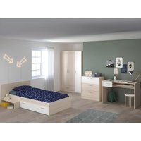 Kinderbett mit 1 Schublade - 90 x 190 cm - Naturfarben & Weiß - IPLIA Kinderbett mit 1 Schublade - 90 x 190 cm - Naturfarben & Weiß - IPLIA von Vente-unique