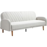 Klappsofa 3-Sitzer mit Schlaffunktion - Stoff - Cremefarben - VENAFRA Klappsofa 3-Sitzer mit Schlaffunktion - Stoff - Cremefarben - VENAFRA von Vente-unique