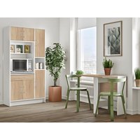 Küchenbuffet Buffetschrank mit 5 Türen & 1 Schublade - Weiß & Holzfarben - MADY von Kauf-unique