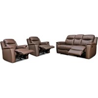 Ledergarnitur Relax 3+1+1 - Braun  - EVASION von Vente-unique