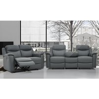 Ledergarnitur Relax 3+2 - Anthrazit - EVASION von Vente-unique