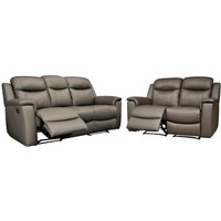 Ledergarnitur Relax 3+2 - Braun - EVASION von Vente-unique