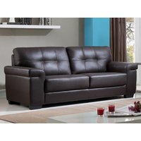 Ledersofa 3-Sitzer - Braun - HAZEL von Vente-unique
