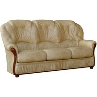 Ledersofa 3-Sitzer - Büffelleder - Beige - DAPHNE von Kauf-unique