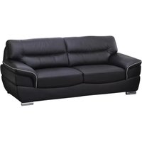 Ledersofa 3-Sitzer - Schwarz - THIBAULT von LINEA SOFA