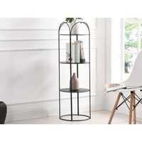 Regal - 3 Regalböden - Metall - Schwarz - GRAZIELA von Vente-unique