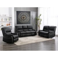 Relaxsessel - Kunstleder - Schwarz - CANBY von Vente-unique