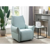 Relaxsessel elektrisch - Stoff - Hellblau - MODOC von Vente-unique