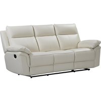 Relaxsofa 3-Sitzer - Büffelleder - Elfenbein - PAKITA von Kauf-unique