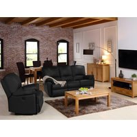 Relaxsofa 3-Sitzer elektrisch - Leder - Schwarz - MARCIS von Kauf-unique