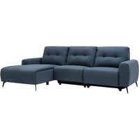 Relaxsofa Ecksofa - Ecke Links - Stoff - Blau - NERUDA von Kauf-unique