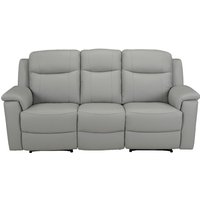Relaxsofa Leder 3-Sitzer - Hellgrau - EVASION von Vente-unique