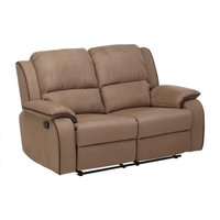 Relaxsofa 2-Sitzer - Microfaser - Taupe - HERNANI von Kauf-unique