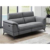Relaxsofa elektrisch 2-Sitzer - Stoff - Grau - MACARI von Vente-unique