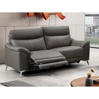 Relaxsofa elektrisch 3-Sitzer - Leder - Taupe - METRONOMYA von Kauf-unique