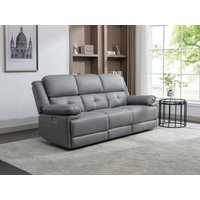 Relaxsofa elektrisch 3-Sitzer - Stoff - Grau - DOLENE von Kauf-unique