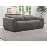 Relaxsofa elektrisch 3-Sitzer - Stoff - Grau - LAGUNDI von Kauf-unique