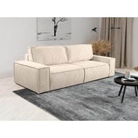 Schlafsofa 3-Sitzer - Bouclé-Stoff - Beige - AMELIA von PASCAL MORABITO von Kauf-unique