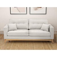 Schlafsofa 3-Sitzer - Stoff - Cremefarben - KENZA von Vente-unique