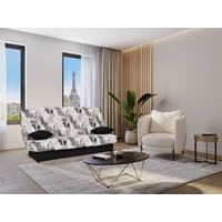 Schlafsofa Klappsofa - Stoff - Motiv Jungle - FARWEST II von Vente-unique
