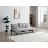Schlafsofa Klappsofa - mittleres Rückenpolster klappbar - Stoff - Grau - PRAGUE II Schlafsofa Klappsofa - mittleres Rückenpolster klappbar - Stoff - Grau - PRAGUE II von Vente-unique