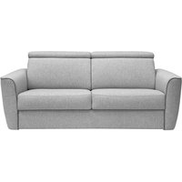 Schlafsofa mit Matratze 3-Sitzer - Liegefläche 140 cm - Matratze 20 cm - Stoff - Hellgrau - FLUTARI Schlafsofa mit Matratze 3-Sitzer - Liegefläche 140 cm - Matratze 20 cm - Stoff - Hellgrau - FLUTARI von Vente-unique