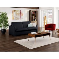 Schlafsofa mit Matratze 4-Sitzer - Matratze 13 cm - Leder - Schwarz - BEVIS Schlafsofa mit Matratze 4-Sitzer - Matratze 13 cm - Leder - Schwarz - BEVIS von Vente-unique