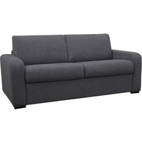 Schlafsofa mit Matratze 4-Sitzer - Liegefläche 160 cm - Matratze 14 cm - Stoff - Anthrazit - BEVIS von Kauf-unique