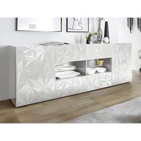 Sideboard mit 2 Türen & 4 Schubladen - Weiß lackiert - ERIS von Kauf-unique