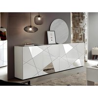 Sideboard mit 4 Türen - Weiß lackiert - CANTIANO von Kauf-unique