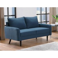 Sofa 2-Sitzer - Stoff - Blau - HALIA von Kauf-unique