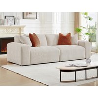 Sofa 3-Sitzer - Cord - Beige - TIRONO von Maison Céphy von Maison Céphy