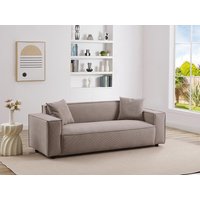 Sofa 3-Sitzer - Cord - Grau - BORORE von Kauf-unique