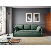 Sofa 3-Sitzer - Mit Schlaffunktion - Cord - Grün - TEODORA von Kauf-unique